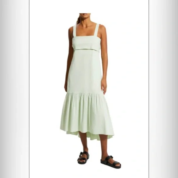 Theory Linen Tie Back Dress
